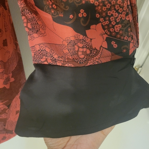 Modcloth Womens Plus Size Retro Dark Romance Asian Artsy A-line Dress. Size 14 - Picture 7 of 12